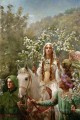 queen guinevre s maying 1900 1  John Collier Pre Raphaelite Orientalist